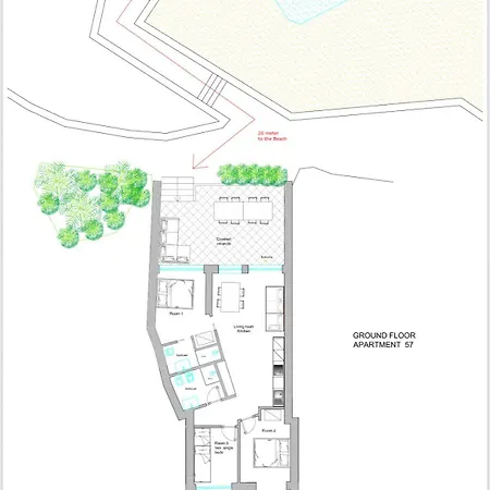 Princes Portocervobeach Con Accesso Diretto In Piccolo Pevero Appartamento *